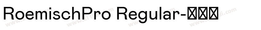 RoemischPro Regular字体转换 RoemischPro Regular字体转换